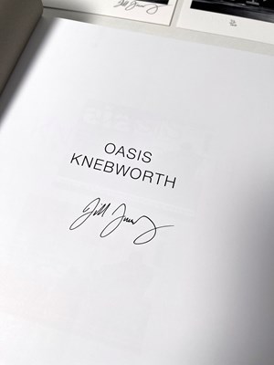 Lot 496 - OASIS - JILL FURMANOVSKY SIGNED PHOTO BOOK AND THREE SIGNED PRINTS.