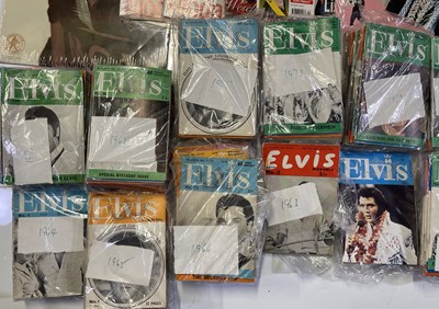 Lot 278 - ELVIS PRESLEY - LARGE COLLECTION OF FAN CLUB MAGAZINES INC FROM 1963 ONWARD.