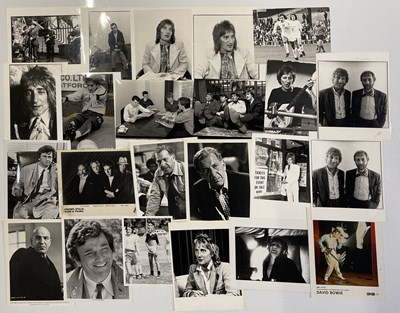 Lot 129 - PRESS AND PROMO PHOTO COLLECTION INC BOWIE / IAN DURY AND MORE.