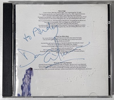 Lot 297 - PINK FLOYD INTEREST - DAVID GILMOUR SIGNED CD.