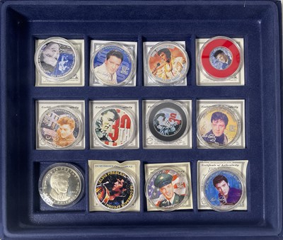 Lot 282 - ELVIS PRESLEY - COLLECTABLE SILVER COINS/DOLLARS.