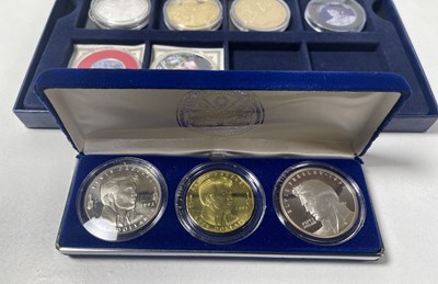 Lot 282 - ELVIS PRESLEY - COLLECTABLE SILVER COINS/DOLLARS.