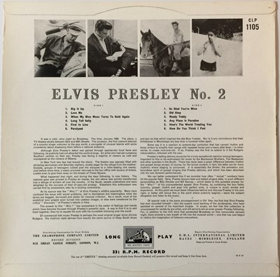 Lot 10 - ELVIS PRESLEY - ROCK & ROLL NO 2 LP (ORIGINAL UK PRESSING - HMV CLP 1105) - TIME WARP COPY