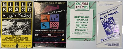 Lot 186 - BILLY BRAGG - CONCERT / PROMO POSTER COLLECTION.