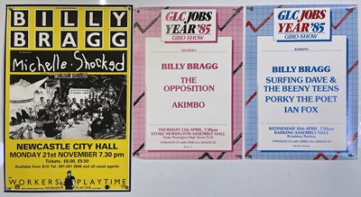 Lot 187 - BILLY BRAGG - CONCERT/PROMO POSTERS.