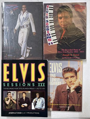 Lot 284 - ELVIS PRESLEY - COLLECTABLE BOOKS INC SOME BY TUNZI.