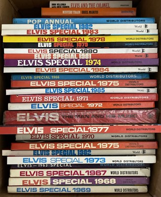 Lot 290 - ELVIS PRESLEY - ANNUALS, FAN CLUB MAGAZINES AND MORE.