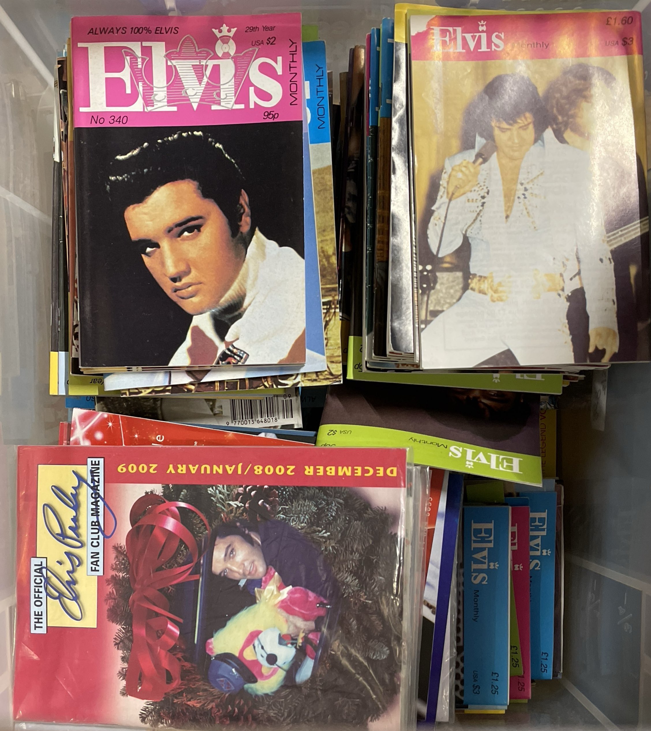 Lot 290 Elvis Presley Annuals Fan Club Magazines