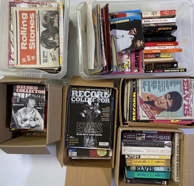 Lot 292 - ELVIS - BOOKS AND MAGAZINES COLLECTION.