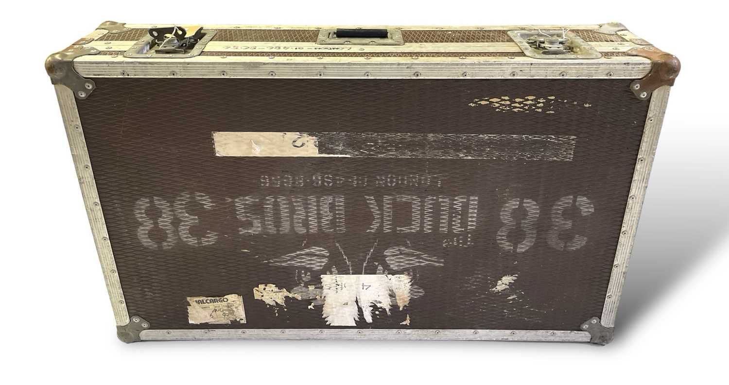 Lot 327 - ERIC CLAPTON - DUCK BROS STENCILLED FLIGHT CASE.