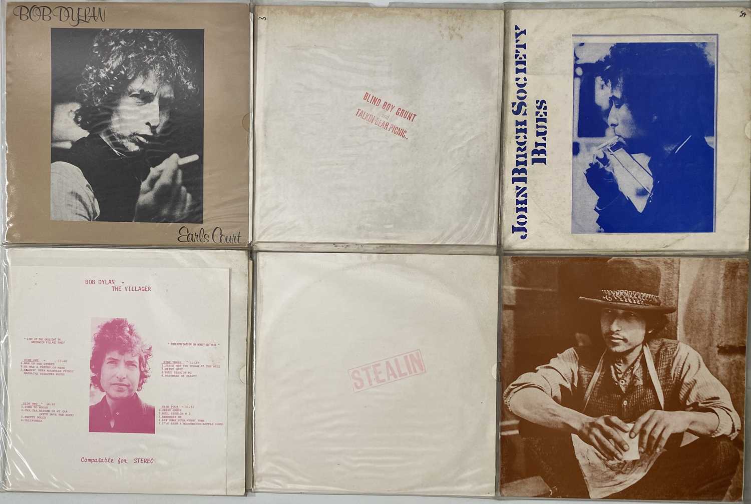 Lot 1076 - BOB DYLAN - PRIVATE RELEASED LPs