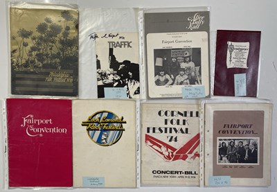 Lot 369 - FAIRPORT CONVENTION - PROGRAMME COLLECTION.