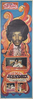 Lot 381 - JIMI HENDRIX - AN ORIGINAL C 1960S 'POP PANEL' POSTER. ﻿