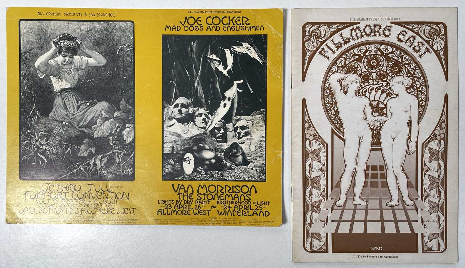 Lot 374 - FAIRPORT CONVENTION - FILLMORE EAST AND WEST PROGRAMMES/HANDBILLS.