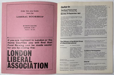 Lot 382 - JIMI HENDRIX - 1967 CONCERT PROGRAMME.