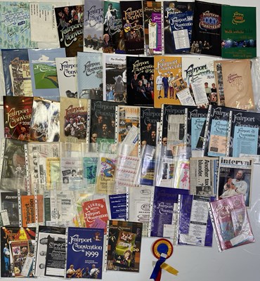 Lot 376 - FAIRPORT CONVENTIONS - 90S/00S PROGRAMMES - MANY SIGNED.