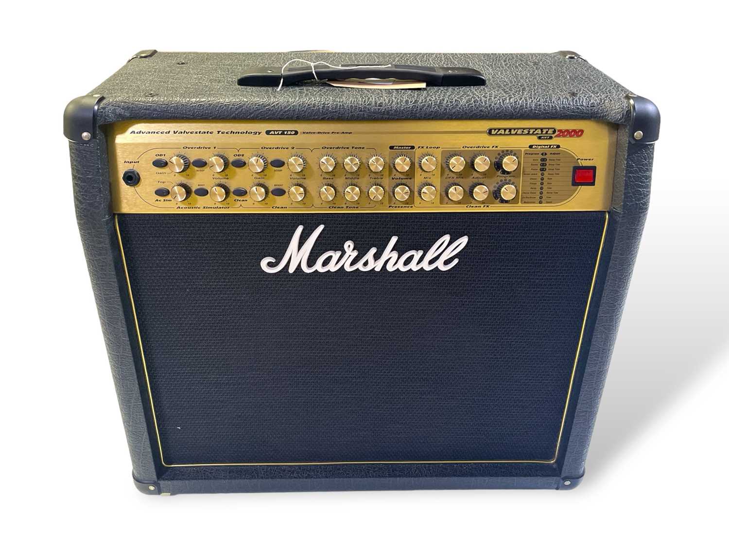 Lot 10 - MARSHALL AVT VALVESTATE 2000 AMPLIFIER WITH FOOT PEDAL.