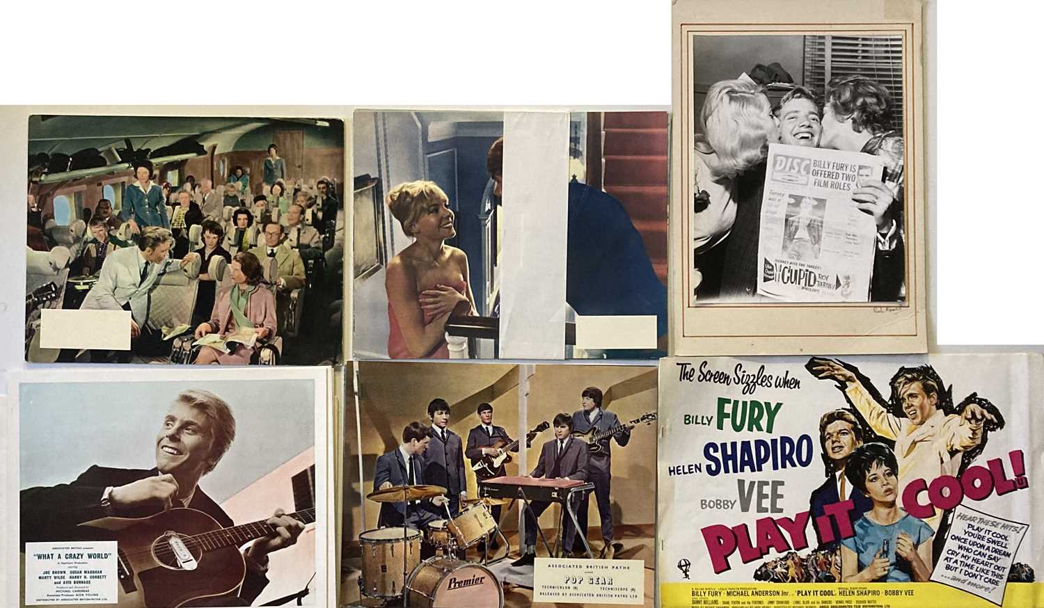 Lot 21 - BILLY FURY / POP FILMS LOBBY CARDS