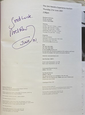 Lot 302 - NOEL REDDING SIGNED JIMI HENDRIX AUCTION CATALOGUE