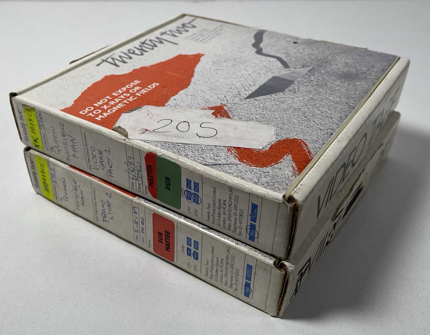 Lot 340 - QUEEN - 'INVISIBLE MAN' VIDEO TAPE REELS.