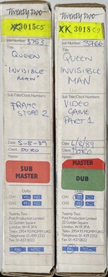 Lot 340 - QUEEN - 'INVISIBLE MAN' VIDEO TAPE REELS.