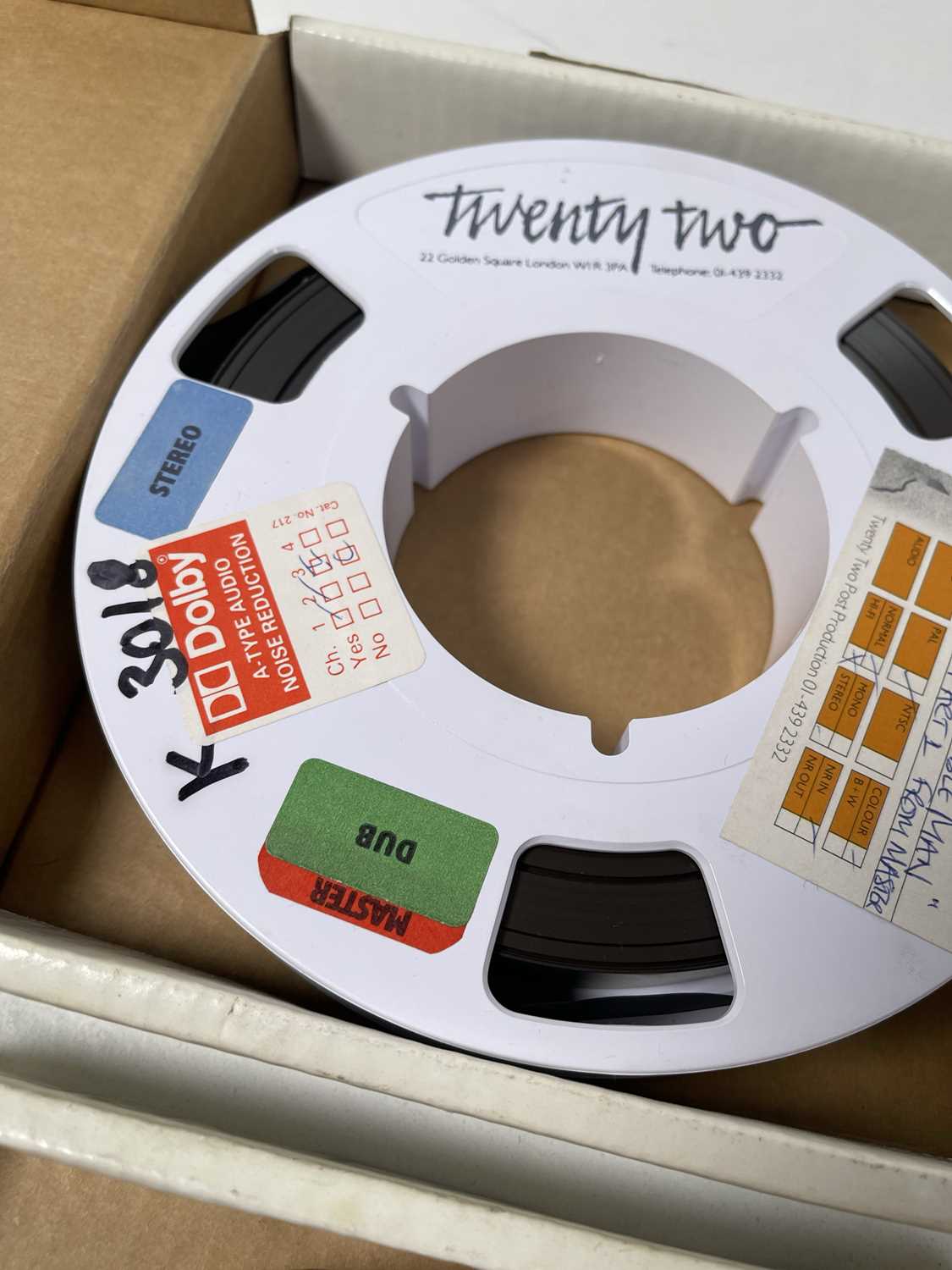 Lot 340 QUEEN 'INVISIBLE MAN' VIDEO TAPE REELS.