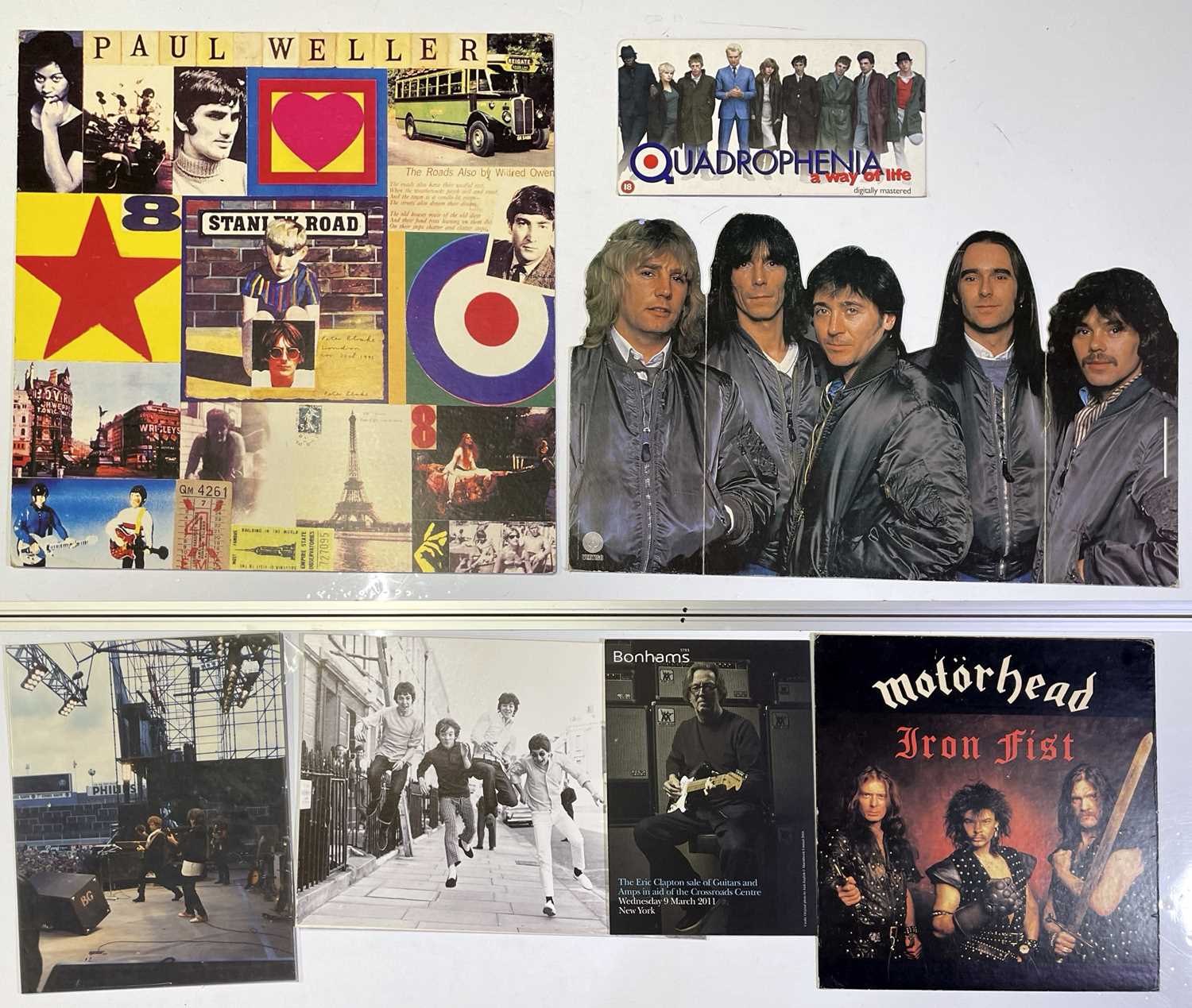 Lot 191 - SHOP DISPLAYS INC PAUL WELLER - STANLEY ROAD SIGNED BY PETER BLAKE  / THE WHO.