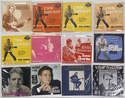 Lot 1143 - EDDIE COCHRAN - EPs / PICTURE SLEEVES / 7" COLLECTION