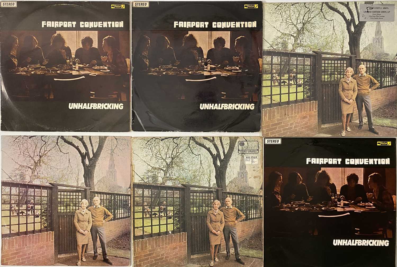 Lot 1173 - FAIRPORT CONVENTION - UNHALFBRICKING LP -COLLECTORS' ARCHIVE COLLECTION