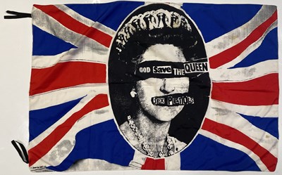 Lot 539 - THE SEX PISTOLS - ORIGINAL GOD SAVE THE QUEEN FLAG