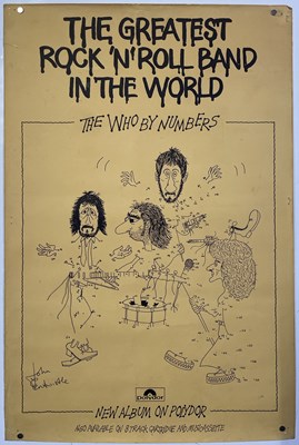 Lot 199 - THE WHO - ORIGINAL BY NUMBERS PROMOTIONAL POSTER.