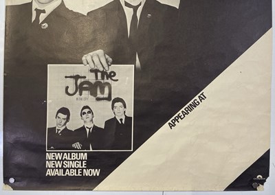 Lot 431 - THE JAM - ORIGINAL AND RARE 'IN THE CITY' BLANK TOUR POSTER.