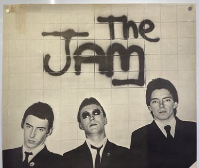 Lot 431 - THE JAM - ORIGINAL AND RARE 'IN THE CITY' BLANK TOUR POSTER.