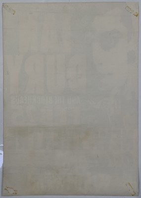 Lot 197 - IAN DURY AND THE BLOCKHEADS - ORIGINAL 1978 CONCERT POSTER.