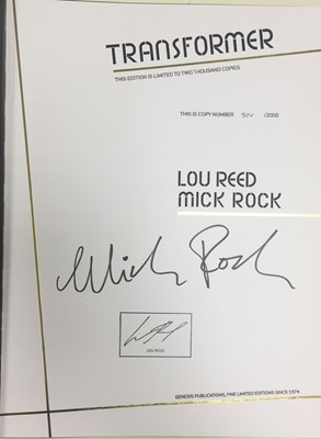 Lot 294 - LOU REED AND MICK ROCK - GENESIS PUBLICATIONS