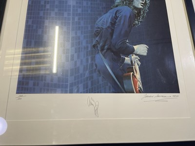 Lot 300 - LED ZEPPELIN - JIMMY PAGE SIGNED LIMITED EDITION DIGITAL ARTWORK.