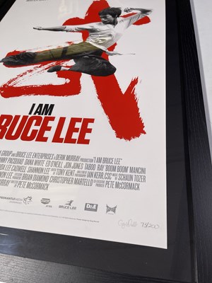 Lot 186 - LIMITED EDITION 'I AM BRUCE LEE' POSTER.