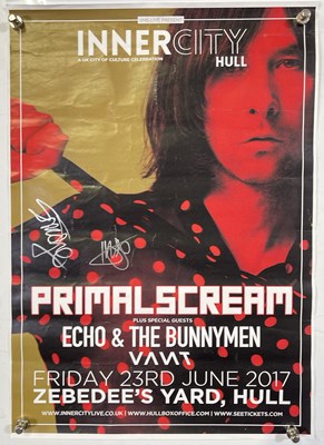 Lot 47 - PRIMAL SCREAM POSTERS - ONE SIGNED.