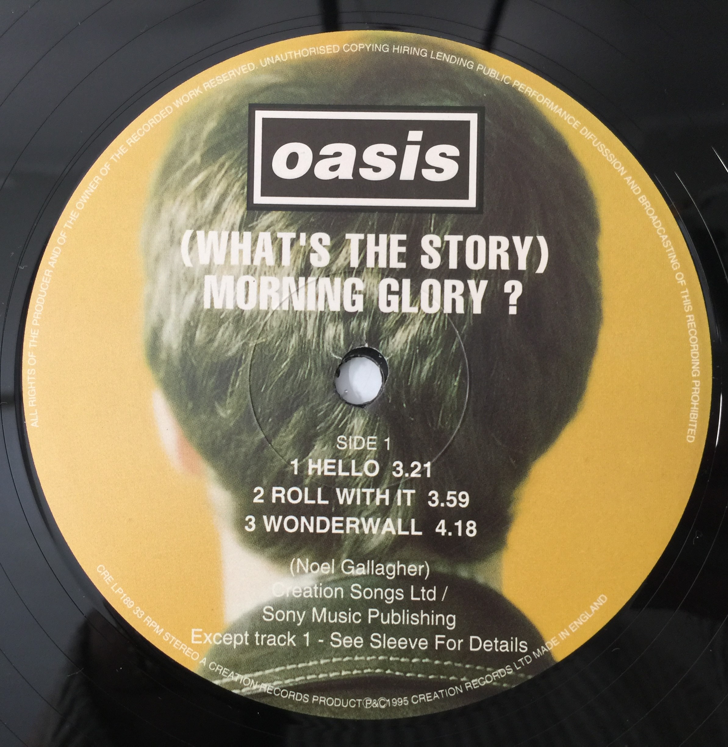 Oasis – Morning Glory CRELP189 Lot 20 - OASIS - (WHAT'S THE STORY) MORNING GLORY LP