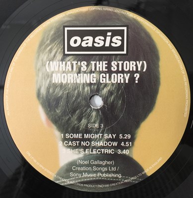 Lot 20 - OASIS - (WHAT'S THE STORY) MORNING GLORY LP (UK ORIGINAL - MPO PRESSING - CRE LP 189)