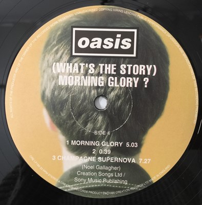 Lot 20 - OASIS - (WHAT'S THE STORY) MORNING GLORY LP (UK ORIGINAL - MPO PRESSING - CRE LP 189)