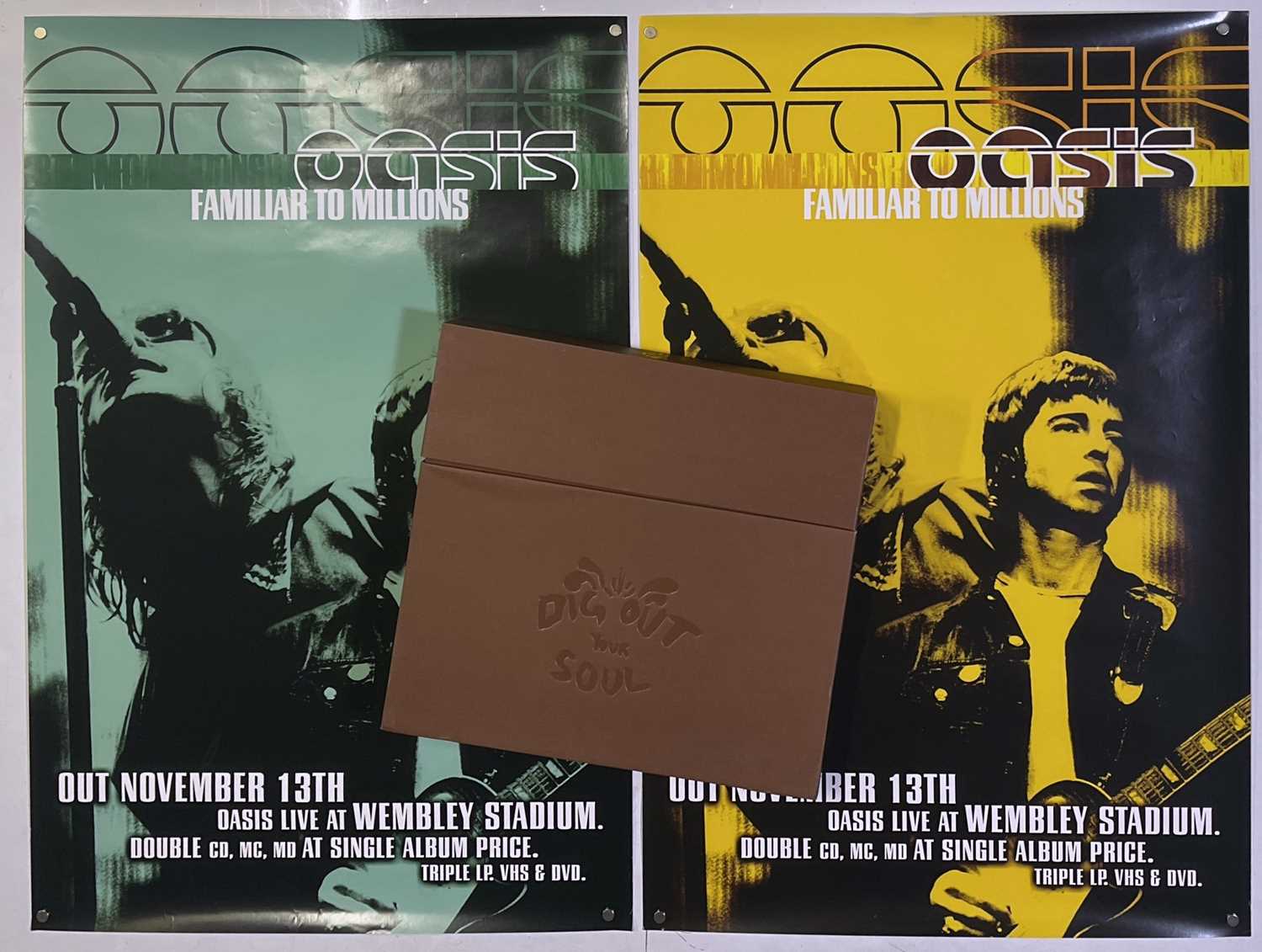 Lot 231 - OASIS - DIG OUT YOUR SOUL - LP/CD/DVD BOX SET (BIG BROTHER - RKIDBOX 51) & PROMO POSTERS