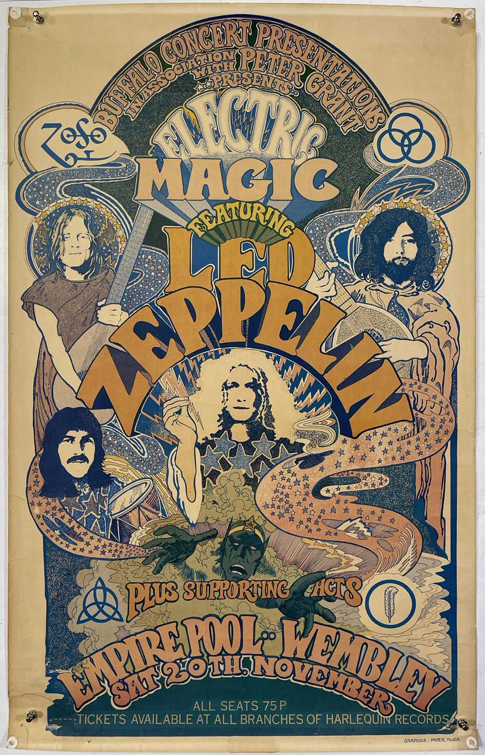 Lot 397 - LED ZEPPELIN - 'ELECTRIC MAGIC' EMPIRE POOL,