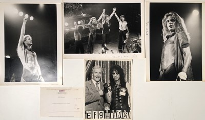 Lot 329 - ALICE COOPER/VAN HALEN ORIGINAL PHOTOGRAPHS FROM NEGATIVES