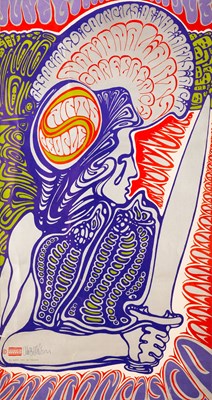 Lot 38 - WEST COAST PSYCHEDELIA - WES WILSON SIGNED ORIGINAL 'ASSOCIATED COUNCIL' POSTER, 1968.
