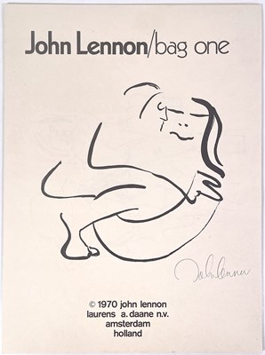 Lot 341 - THE BEATLES - JOHN LENNON -  ORIGINAL BAG ONE MINI PORTFOLIO.