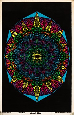 Lot 52 - BLACKLIGHT POSTERS - FIVE ORIGINAL 1970S DESIGNS INC VELVA PRINTS.