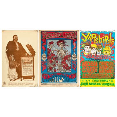 Lot 263 - SAN FRANCISCO CONCERT POSTERS - BILL HALEY / GRATEFUL DEAD / YARDBIRDS.