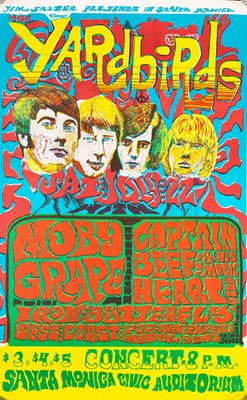 Lot 263 - SAN FRANCISCO CONCERT POSTERS - BILL HALEY / GRATEFUL DEAD / YARDBIRDS.