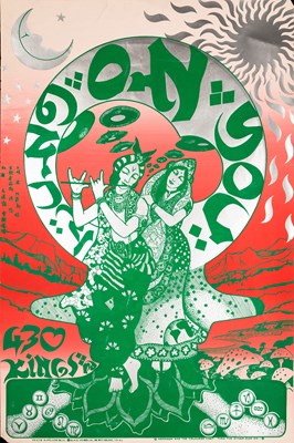 Lot 73 - BRITISH PSYCH - HAPSHASH AND THE COLOURED COAT - HUNG ON YOU ORIGINAL SHOP POSTER.